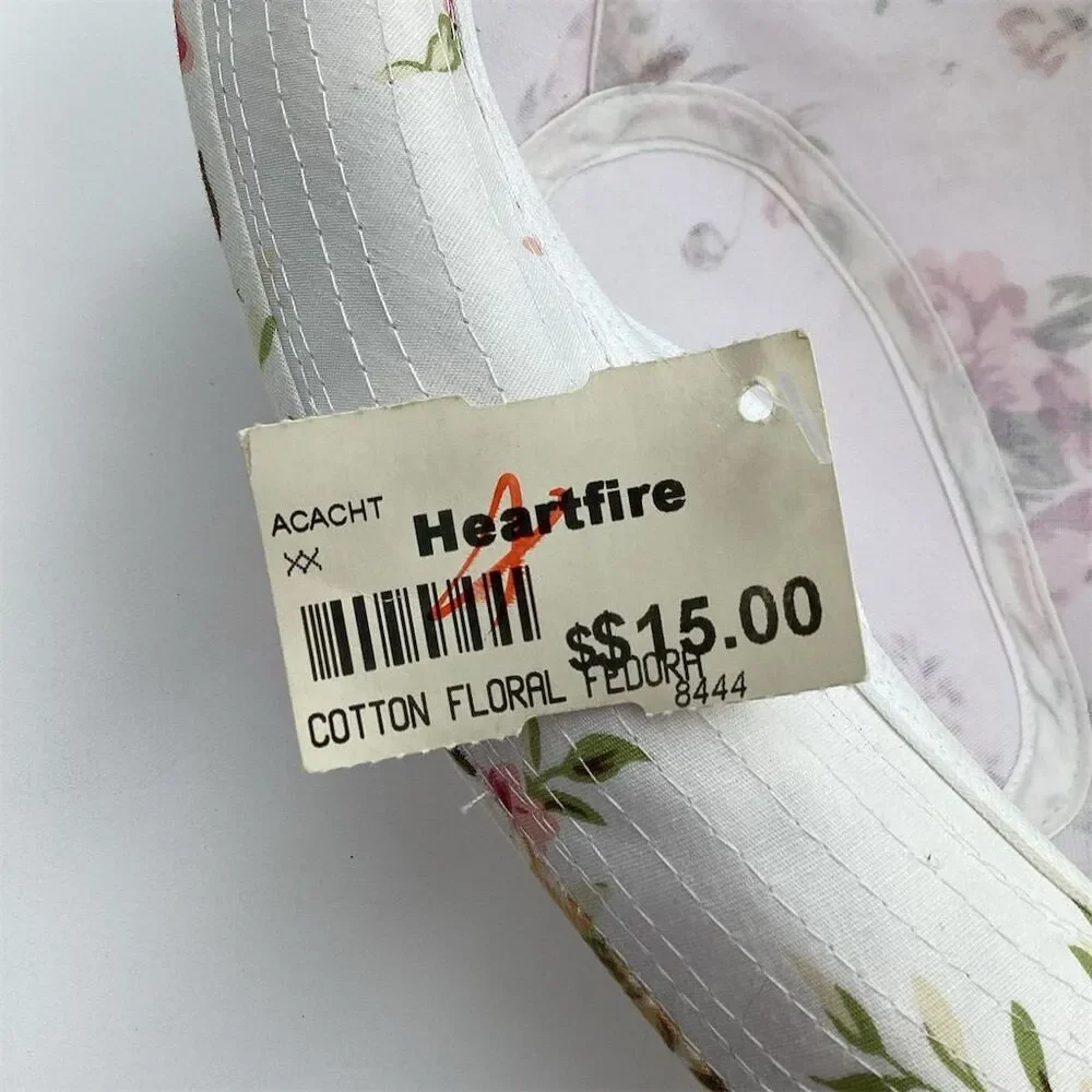 Women's Floral Fedora Hat Multicolor One Size‎
